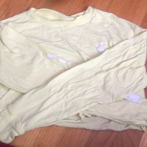 Long sleeve cropped play boy shirt